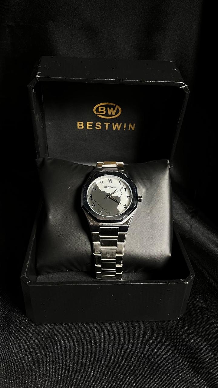 Bestwin Men's Watch in Silver With Dual Dail