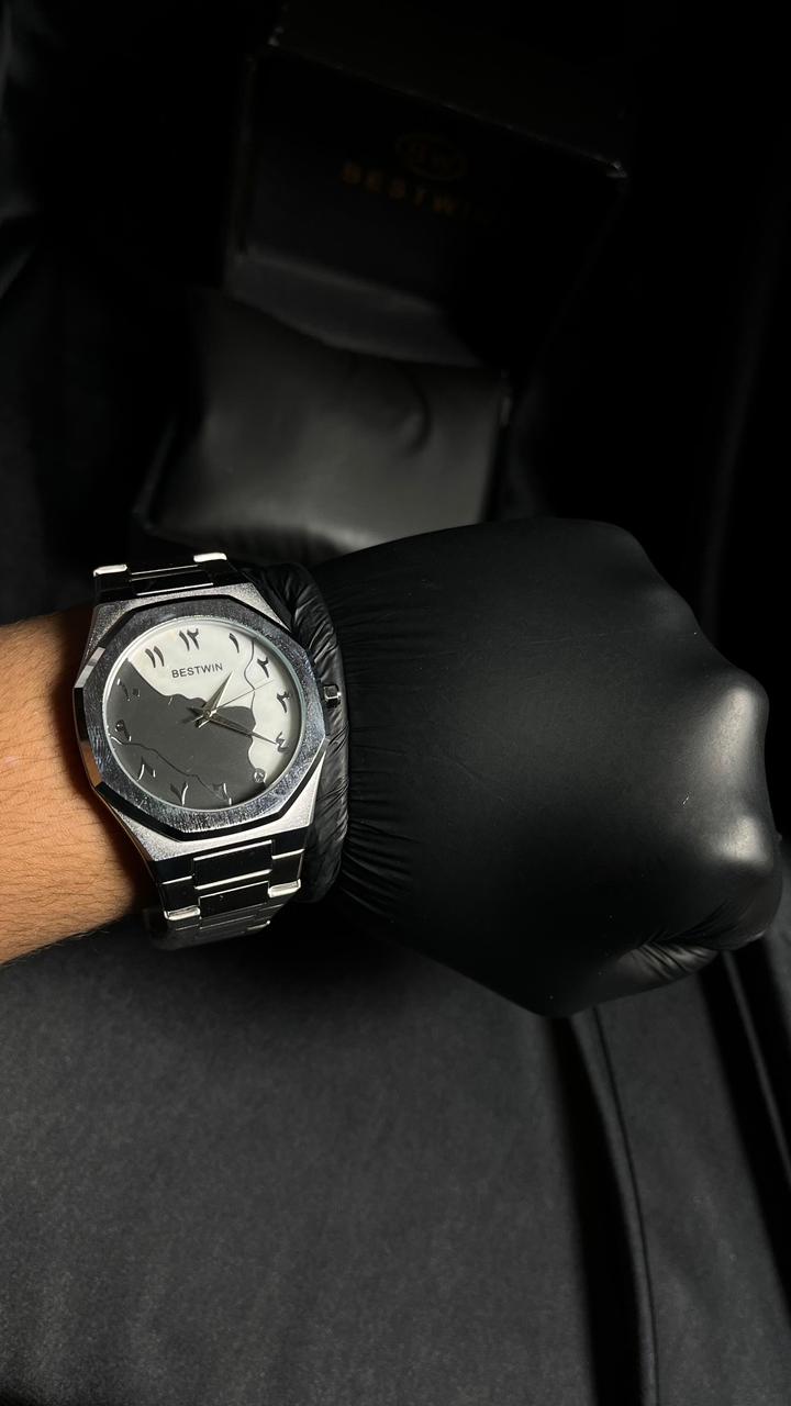 Bestwin Men's Watch in Silver With Dual Dail