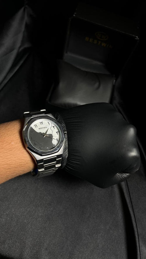 Bestwin Men's Watch in Silver With Dual Dail