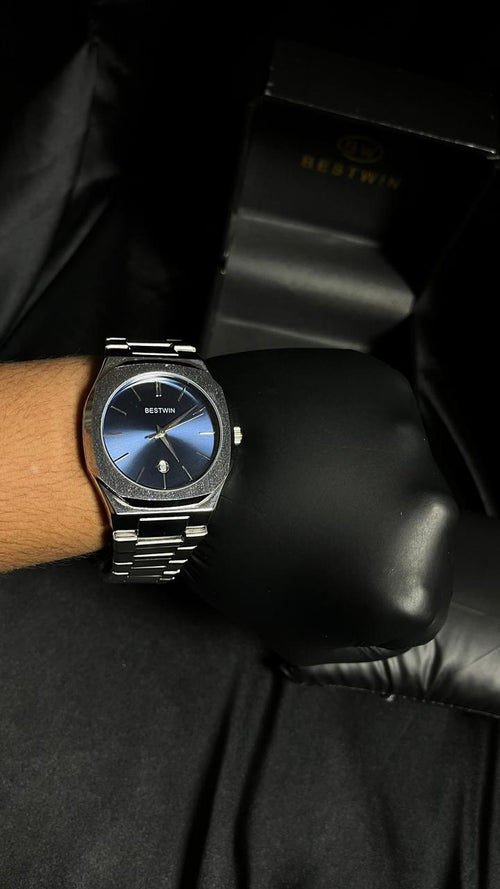Bestwin Men's Watch in Blue Dail With Date