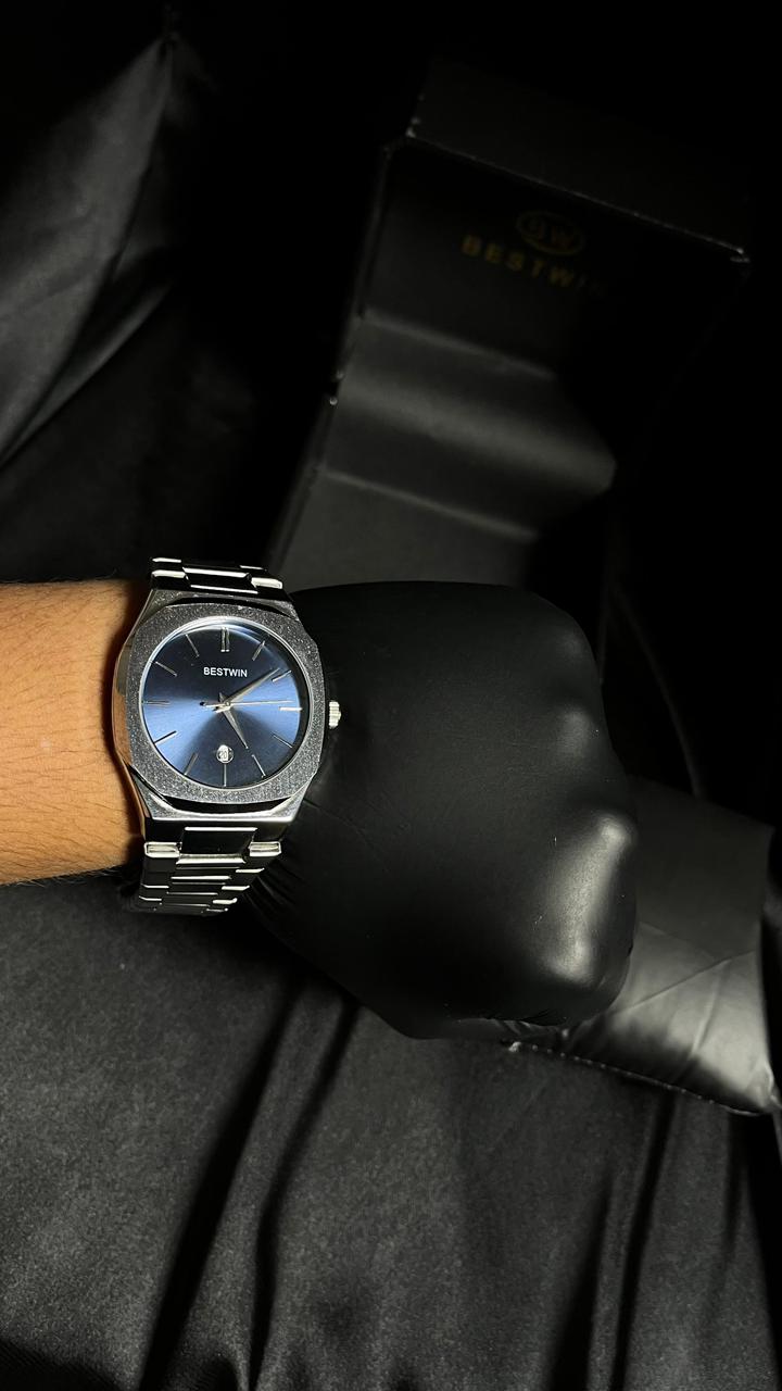 Bestwin Men's Watch in Blue Dail With Date